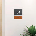Door Numbers Door Number Sign: Wood & Acrylic Plate — "Dragon" Design - Photo #2