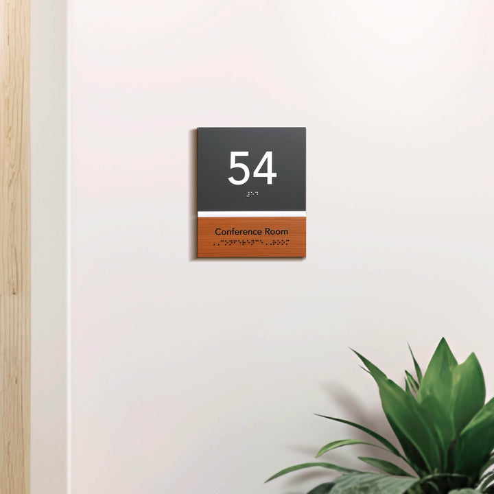 Door Numbers Door Number Sign: Wood &amp; Acrylic Plate — "Dragon" Design