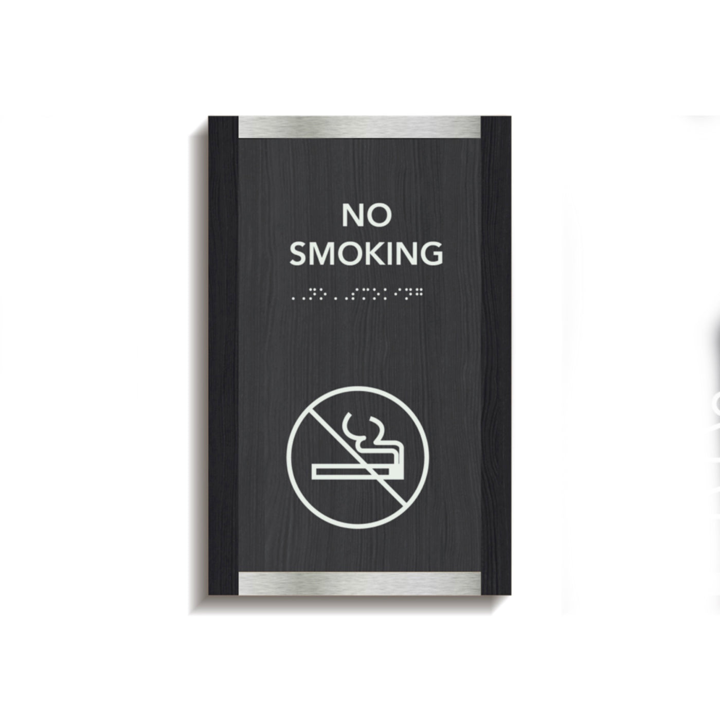 a black and white picture of a cigarette sign