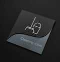 Information signs Staff Only Door Sign — Double Acrylic Sign — "Gray Calm" Design - Photo #6
