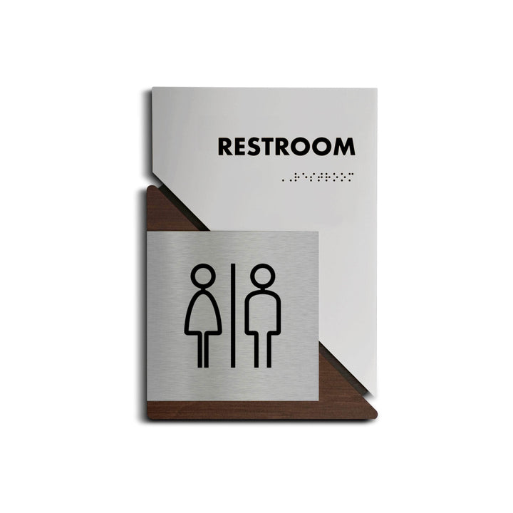 Bathroom Signs All Gender Restroom Signs - "Creative" Design