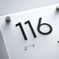 a close up of a sign with numbers on it - Photo #10