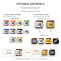 a poster showing the price of different materials - Photo #5