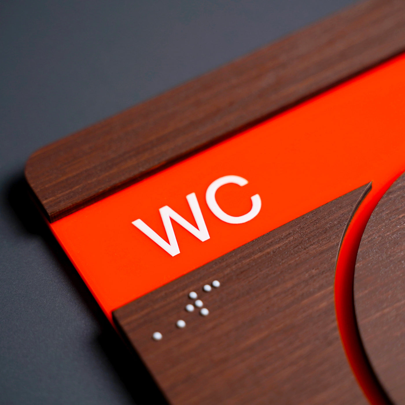 Information Signs - Wardrobe Closet Sign: Wood Sign — "Genova" Design