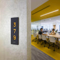 Apartment Number Sign — Acrylic Door Plate - Photo #1