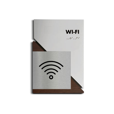 a white box with a wifi symbol on it