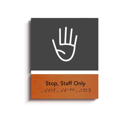 Information signs Staff Only Door Sign for Office: "Dragon" Design