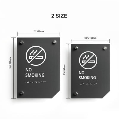 a picture of two signs that say no smoking and no smoking