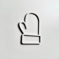 A simple white glove icon is displayed against a plain white background. - Photo #5