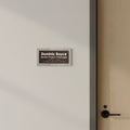 Custom Meeting Room Sign with Braille: Stainless Steel & Wood — Modern Design - Photo #10