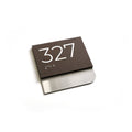 Custom Room Number Sign with Braille: Stainless Steel & Wood — Modern Design - Photo #5