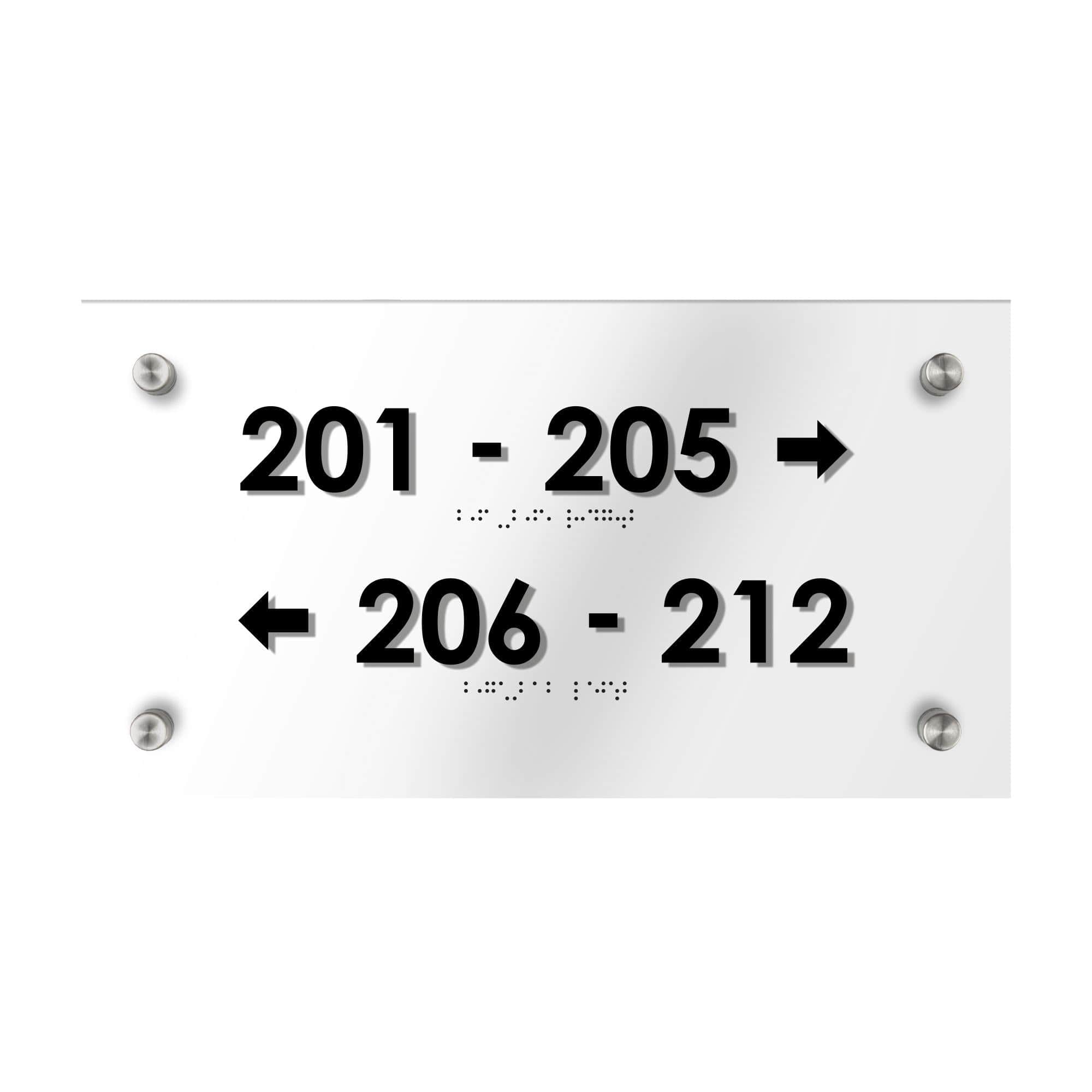 Acrylic Directional Sign — 