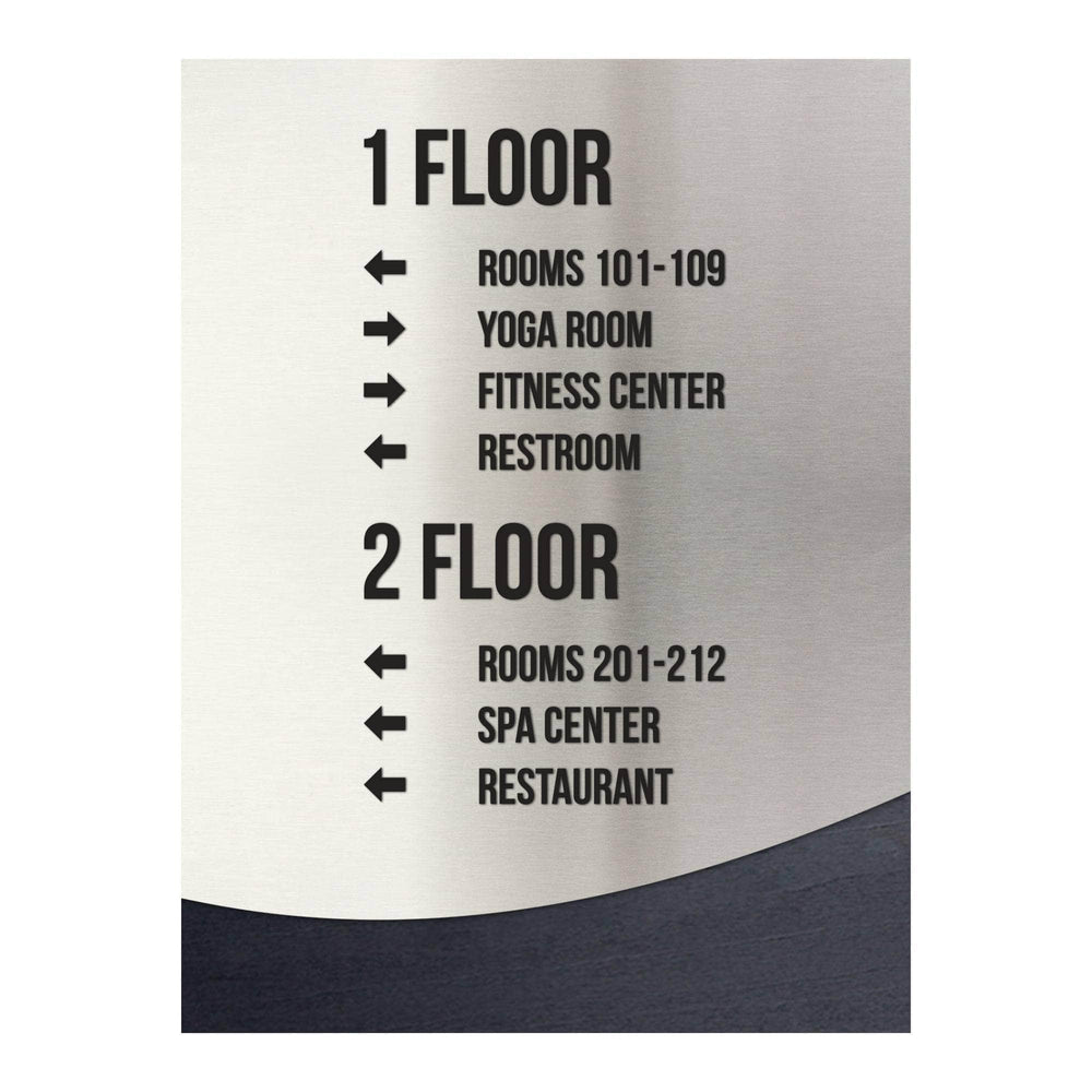 Multilayer Custom Directional Signs Custom Wayfinding & Directional