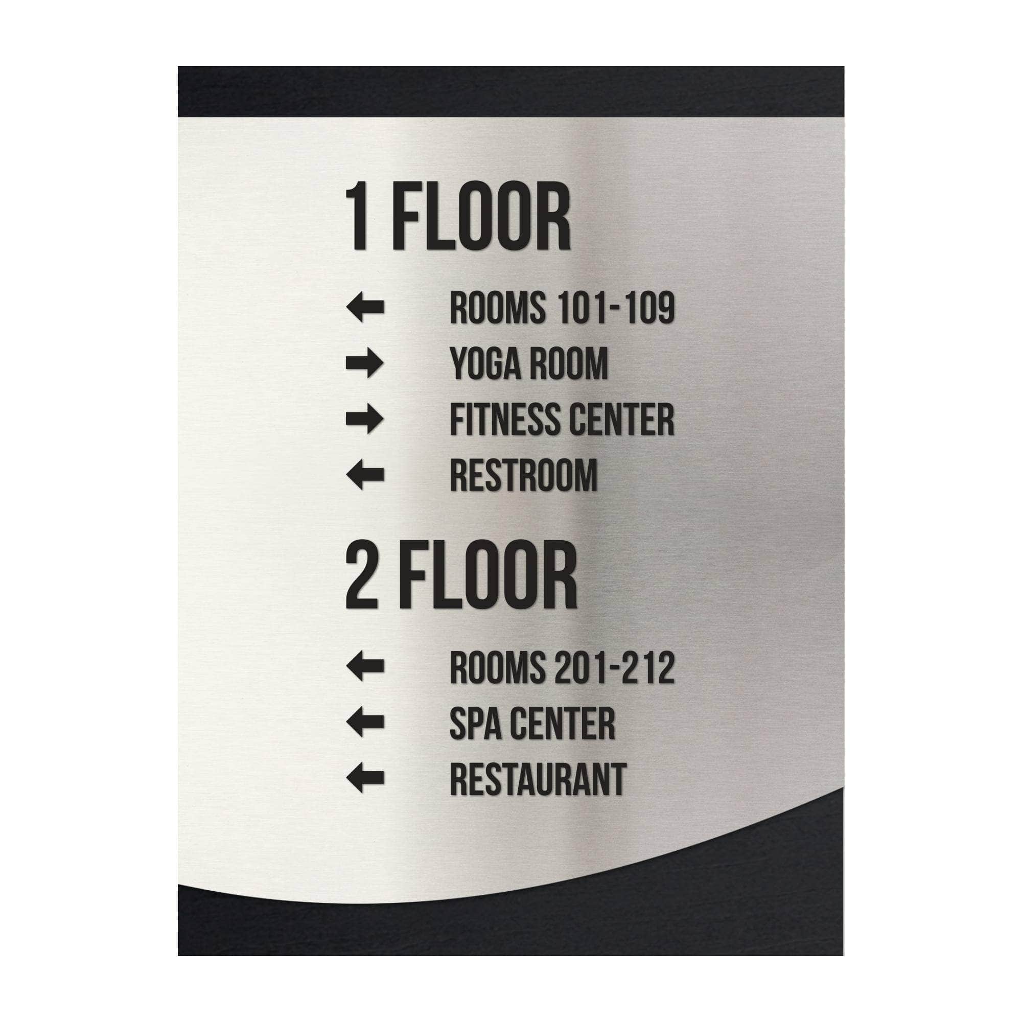 Wayward Sign Custom Directional & Wayfinding Sign: Wood & Stainless Steel — Venture ...
