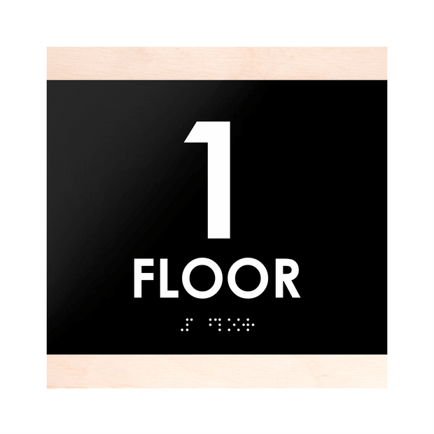 Floor Signs 1st Floor Sign: "Buro" Design