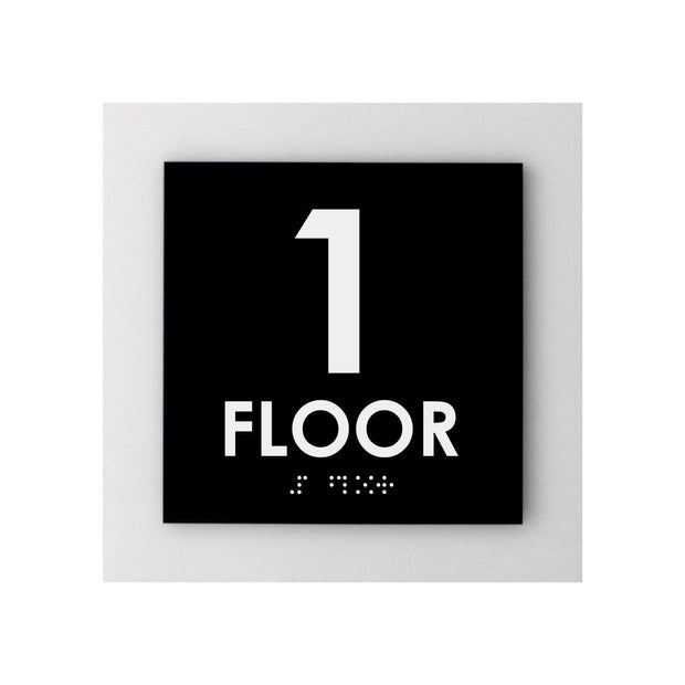 Floor Signs 1st Floor Sign - Interior Acrylic Sign - "Simple" Design