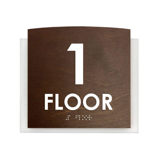 Floor Signs Sign for 1st Floor - "Scandza" Design