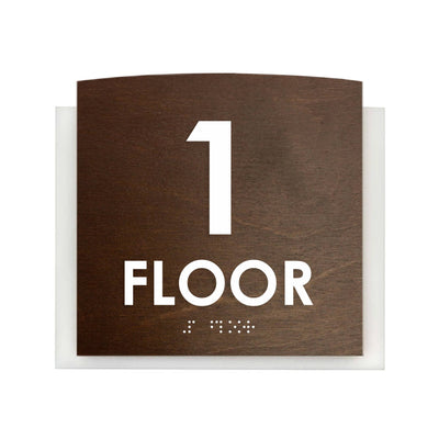 Floor Signs - Sign For 1st Floor "Scandza" Design