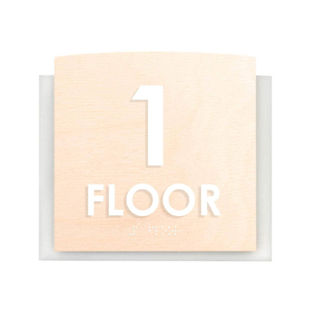 Floor Signs Sign for 1st Floor - "Scandza" Design