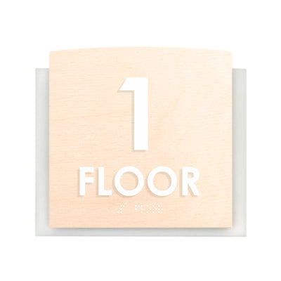 Floor Signs - Sign For 1st Floor "Scandza" Design