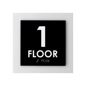 Floor Signs - 1st Floor Sign - Interior Acrylic Sign - "Simple" Design