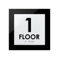 Floor Signs 1st Floor Sign - Interior Acrylic Sign - "Simple" Design - Photo #2