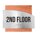 Floor Signs Steel Sign for 2nd Floor - "Wave" Design - Photo #4