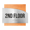 Floor Signs Steel Sign for 2nd Floor - "Wave" Design - Photo #5