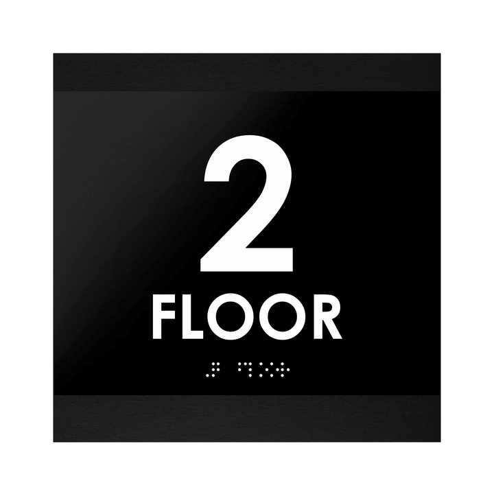 Floor Signs 2nd Floor Sign: "Buro" Design