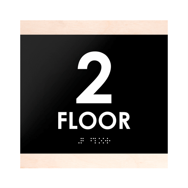 Floor Signs 2nd Floor Sign: "Buro" Design