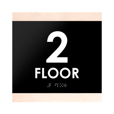 Floor Signs - 2nd Floor Sign "Buro" Design