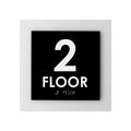 Floor Signs 2nd Floor Sign - Interior Acrylic Sign - "Simple" Design - Photo #1