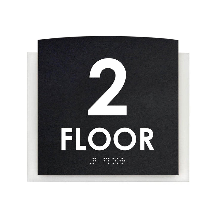 Floor Signs 2nd Floor Sign - "Scandza" Design