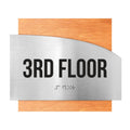 Floor Signs Steel Sign for 3rd Floor - "Wave" Design - Photo #5