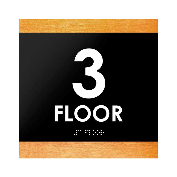 Floor Signs 3rd Floor Sign: "Buro" Design