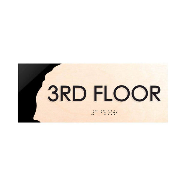 Floor Signs 3rd Floor Sign: "Sherwood" Design