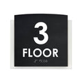 Floor Signs 3rd Floor Sign - "Scandza" Design - Photo #1