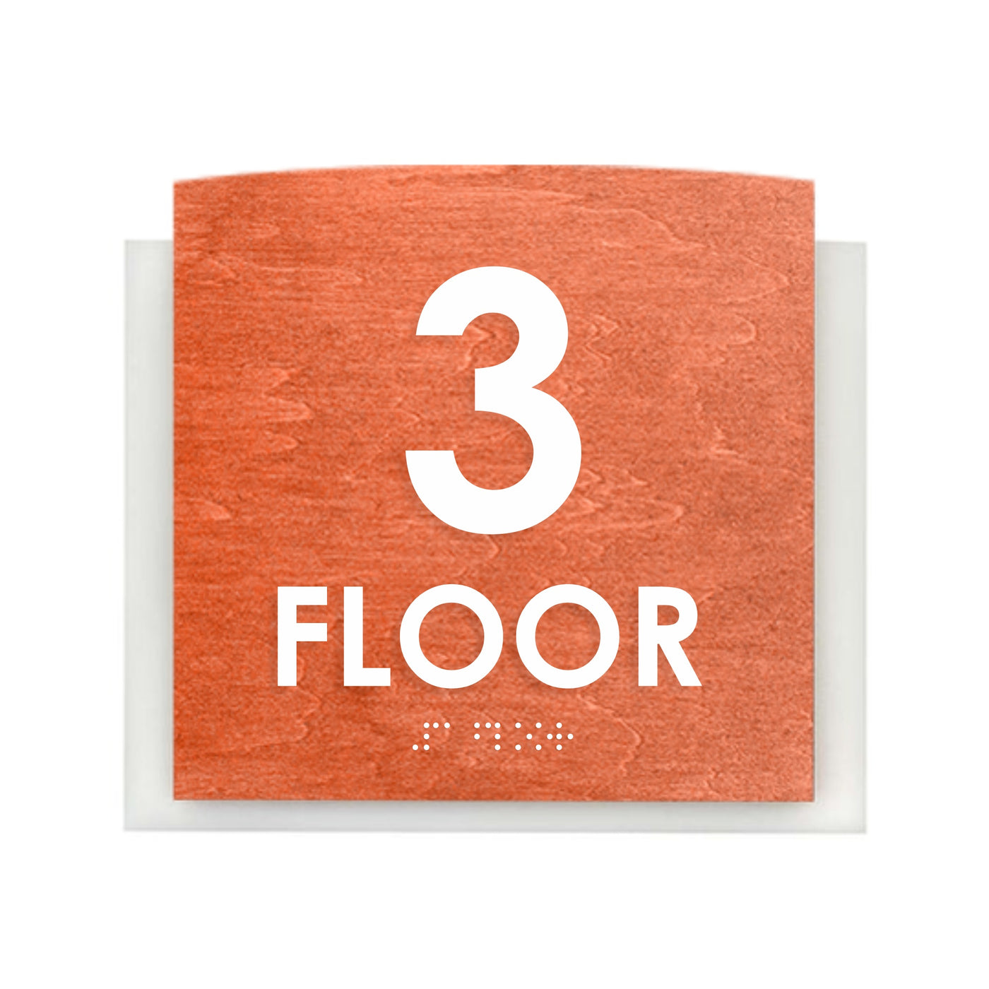 Floor Signs - 3rd Floor Sign "Scandza" Design