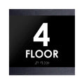 Floor Signs 4th Floor Sign: "Buro" Design - Photo #2