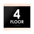 Floor Signs 4th Floor Sign: "Buro" Design - Photo #6