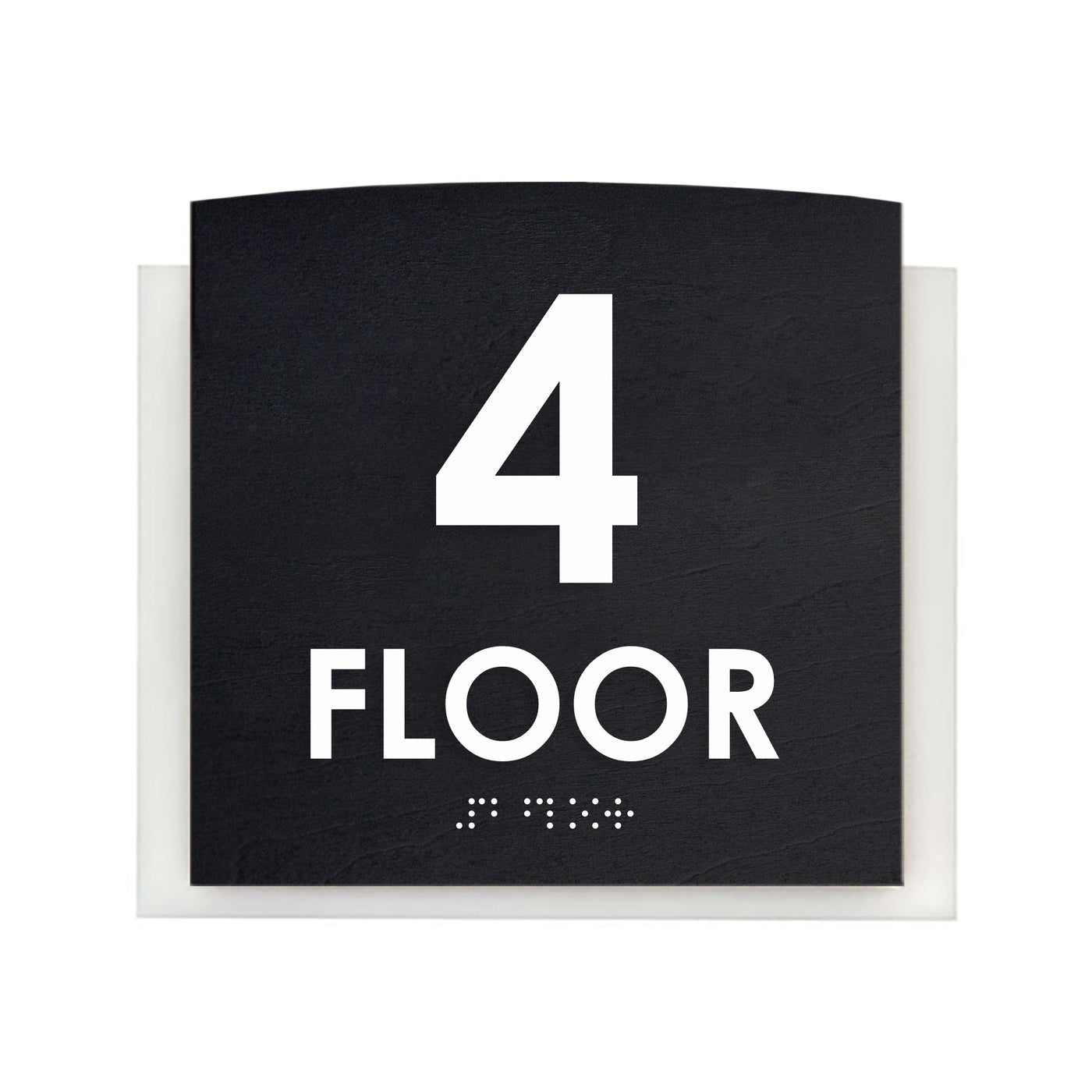 Floor Signs - 4th Floor Sign "Scandza" Design