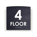 Floor Signs 4th Floor Sign - "Scandza" Design - Photo #2