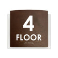 Floor Signs 4th Floor Sign - "Scandza" Design - Photo #3