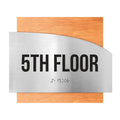 Floor Signs Steel Sign for 5s Floor - "Wave" Design - Photo #5