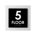 Floor Signs 5s Floor Sign - Interior Acrylic Sign - "Simple" Design - Photo #1