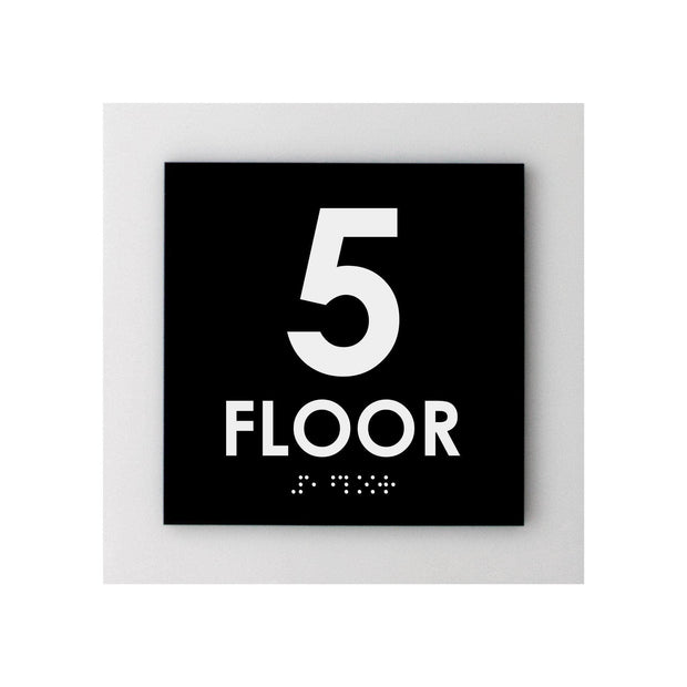 Floor Signs 5s Floor Sign - Interior Acrylic Sign - "Simple" Design