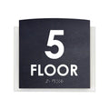 Floor Signs 5s Floor Sign — Wood & Acrylic Door Sign — "Scandza" Design - Photo #2