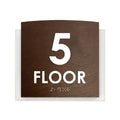 Floor Signs 5s Floor Sign — Wood & Acrylic Door Sign — "Scandza" Design - Photo #3