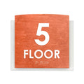 Floor Signs 5s Floor Sign — Wood & Acrylic Door Sign — "Scandza" Design - Photo #4