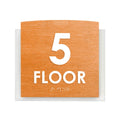 Floor Signs 5s Floor Sign — Wood & Acrylic Door Sign — "Scandza" Design - Photo #5